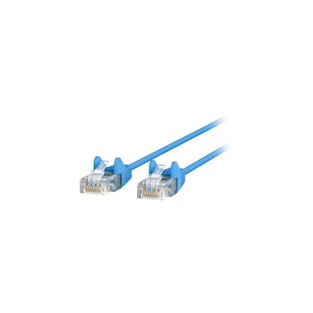 Fasttrack 10 ft. Cat6 Slim 28 AWG UTP Snagless Patch Network Cable, Blue FA3210133